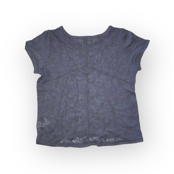 new ☺︎︎ me.n.u ☺︎︎ Skull Burnout Tee T Shirt ☺︎︎ Slate ☺︎︎ Size 4 / 5 / 6 / 6X - Picture 13 of 16